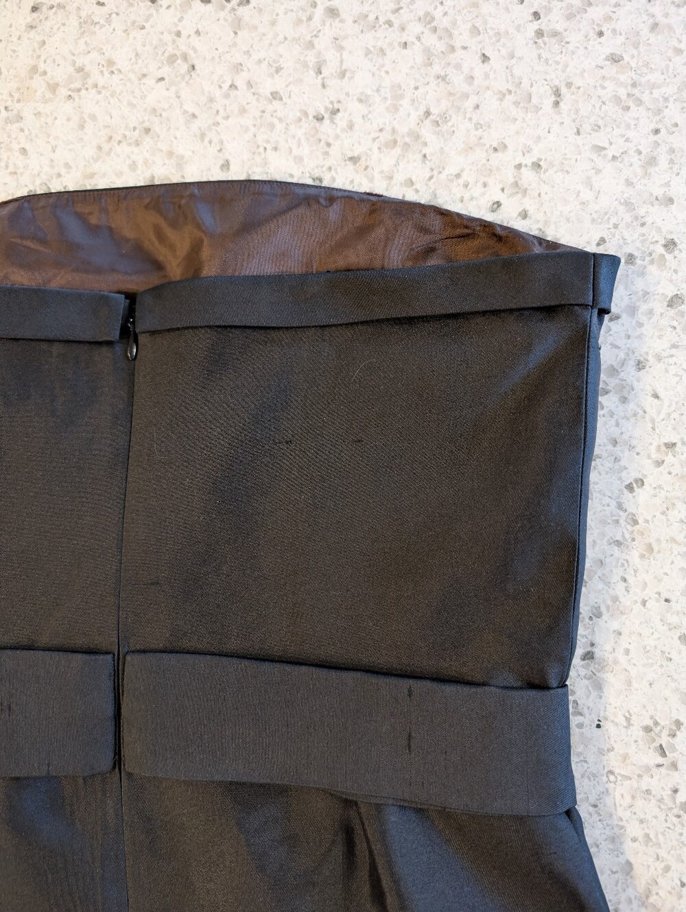 Kate Spade Small Formal Dress Black Fitted Mini Strapless Bow Wedding Luxury - Picture 7 of 16